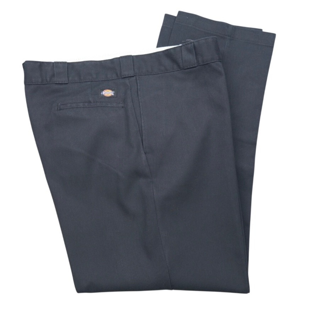 Dickies 874 Original Fit FLEX Work Pants Mens 42x32 Black Straight Leg Chino New